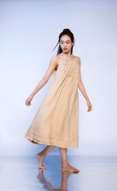 Vestido Midi Canelado
